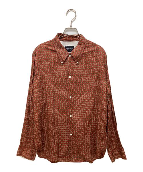 NUMBER (N)INE（ナンバーナイン）NUMBER (N)INE (ナンバーナイン) ペイズリー柄シャツ ブラウン サイズ:SIZE3の古着・服飾アイテム
