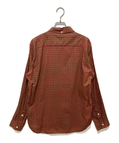NUMBER (N)INE（ナンバーナイン）NUMBER (N)INE (ナンバーナイン) ペイズリー柄シャツ ブラウン サイズ:SIZE3の古着・服飾アイテム