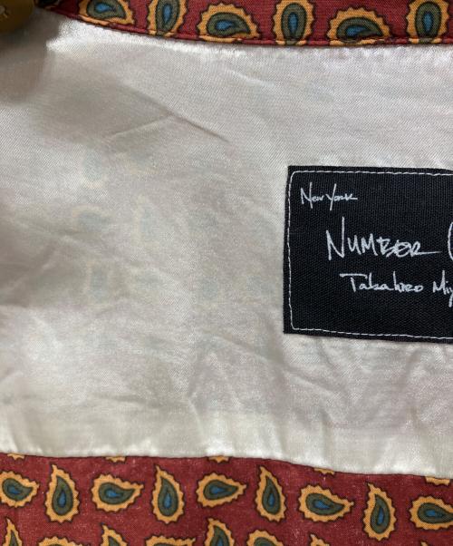 NUMBER (N)INE（ナンバーナイン）NUMBER (N)INE (ナンバーナイン) ペイズリー柄シャツ ブラウン サイズ:SIZE3の古着・服飾アイテム
