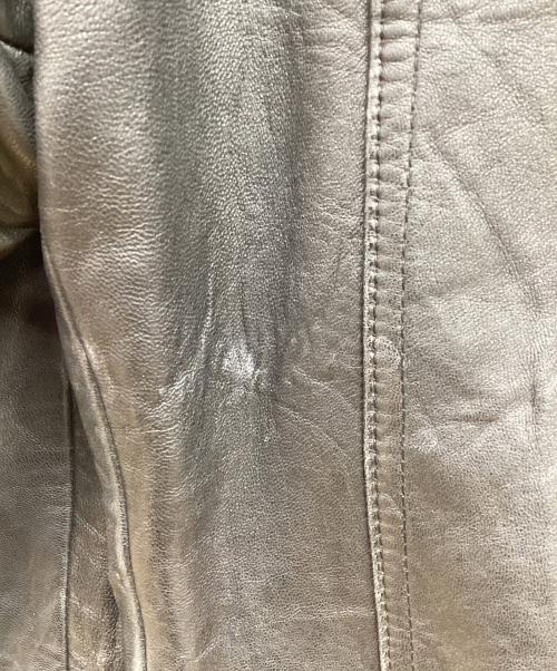 NUMBER (N)INE（ナンバーナイン）NUMBER (N)INE (ナンバーナイン) ウエスタンレザーブルゾン 　リブレザージャケット ブラック サイズ:3の古着・服飾アイテム