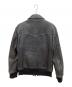 NUMBER (N)INE (ナンバーナイン) ウエスタンレザーブルゾン 　リブレザージャケット ブラック サイズ:3：60000円