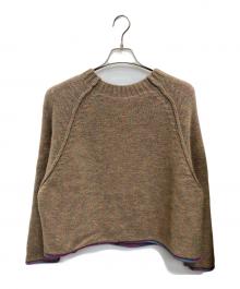 BEARDSLEY（ビアズリー）の古着「カラフルローゲージニット」｜ベージュ