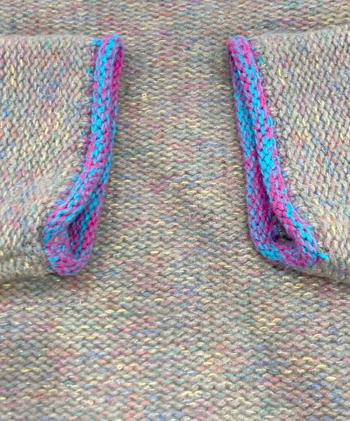 BEARDSLEY（ビアズリー）BEARDSLEY (ビアズリー) カラフルローゲージニット ベージュ サイズ:Fの古着・服飾アイテム