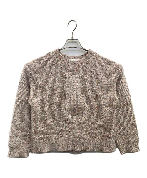 BEARDSLEY（ビアズリー）BEARDSLEY (ビアズリー) カラーミックスニット レッド サイズ:Fの古着・服飾アイテム