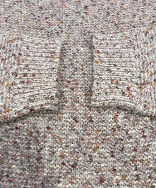 BEARDSLEY（ビアズリー）BEARDSLEY (ビアズリー) カラーミックスニット レッド サイズ:Fの古着・服飾アイテム