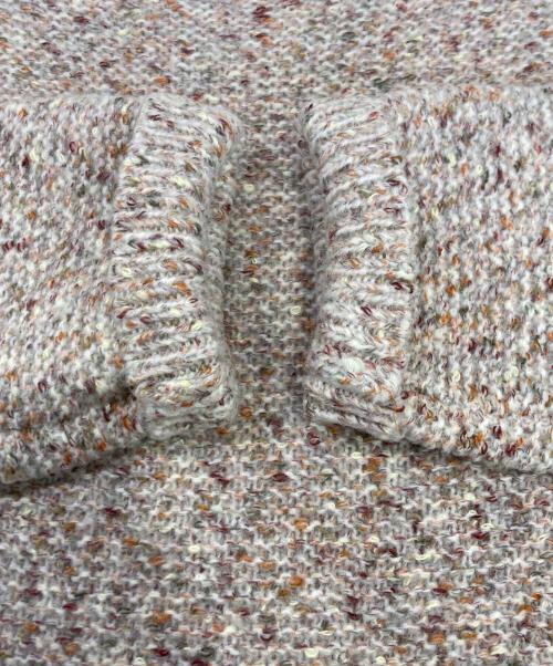 BEARDSLEY（ビアズリー）BEARDSLEY (ビアズリー) カラーミックスニット レッド サイズ:Fの古着・服飾アイテム