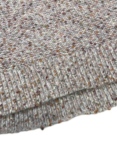 BEARDSLEY（ビアズリー）BEARDSLEY (ビアズリー) カラーミックスニット レッド サイズ:Fの古着・服飾アイテム