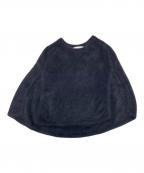 BEARDSLEYビアズリー）の古着「ファーニットポンチョ」｜ブラック