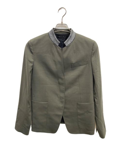 theory project（セオリープロジェクト）Theory Project (セオリープロジェクト) スタンドカラージャケット オリーブ サイズ:2の古着・服飾アイテム