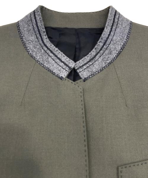 theory project（セオリープロジェクト）Theory Project (セオリープロジェクト) スタンドカラージャケット オリーブ サイズ:2の古着・服飾アイテム