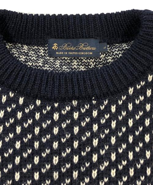 BROOKS BROTHERS（ブルックスブラザーズ）BROOKS BROTHERS (ブルックスブラザーズ) バーズアイニット ネイビー サイズ:SIZE Lの古着・服飾アイテム