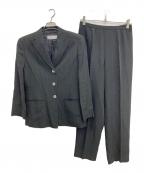 MaxMaraマックスマーラ）の古着「ストライプセットアップスーツ」｜ブラック