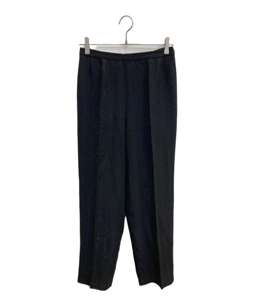 MaxMara（マックスマーラ）MaxMara (マックスマーラ) ストライプセットアップスーツ ブラック サイズ:44の古着・服飾アイテム