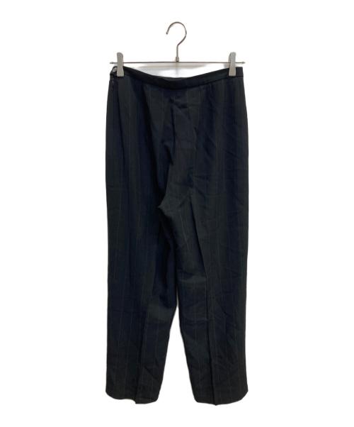 MaxMara（マックスマーラ）MaxMara (マックスマーラ) ストライプセットアップスーツ ブラック サイズ:44の古着・服飾アイテム