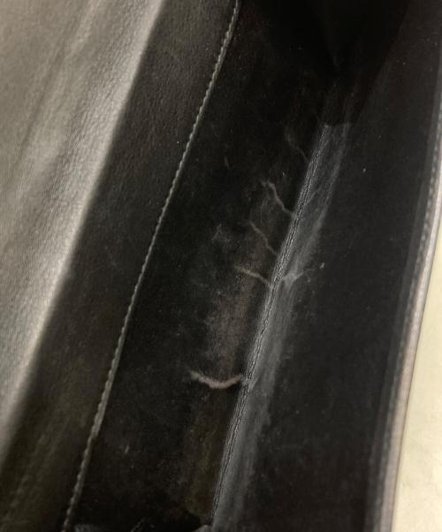 LOEWE（ロエベ）LOEWE (ロエベ) アナグラムスウェードレザーロングウォレット ブラックの古着・服飾アイテム