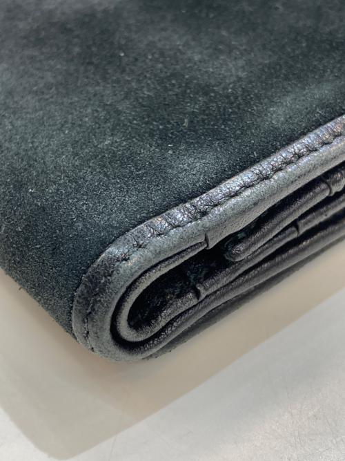 LOEWE（ロエベ）LOEWE (ロエベ) アナグラムスウェードレザーロングウォレット ブラックの古着・服飾アイテム