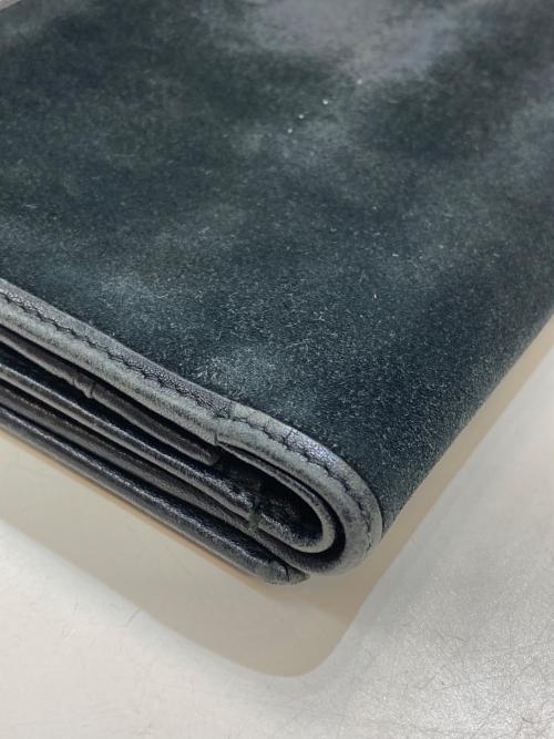 LOEWE（ロエベ）LOEWE (ロエベ) アナグラムスウェードレザーロングウォレット ブラックの古着・服飾アイテム