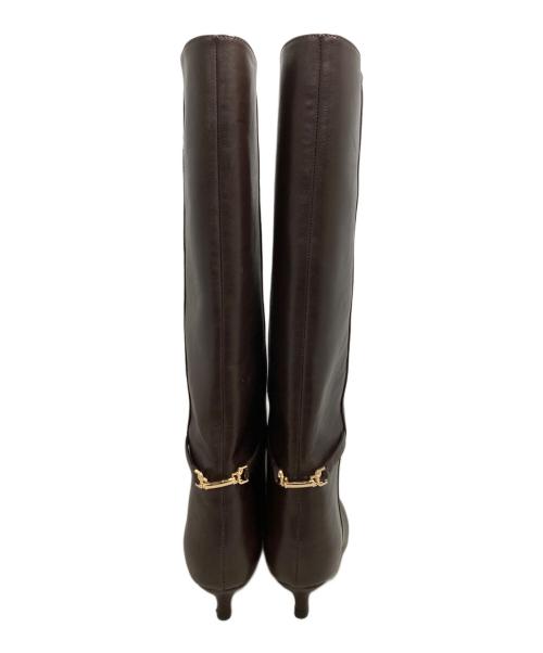 ARPEGE STORY（アルページュストーリー）Arpege story (アルページュストーリー) アンクルビットストレートブーツ ダークブラウン サイズ:24.5の古着・服飾アイテム