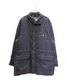 HERMES（エルメス）の古着「スタンドカラーコート」｜ネイビー