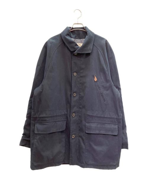 HERMES（エルメス）HERMES (エルメス) スタンドカラーコート ネイビー サイズ:50の古着・服飾アイテム