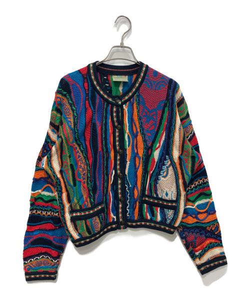 Coogi（クージー）COOGI (クージー) 3Dニットカーディガン マルチカラー サイズ:Mの古着・服飾アイテム