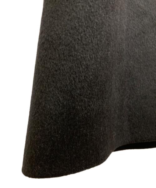 UNITED ARROWS（ユナイテッドアローズ）UNITED ARROWS (ユナイテッドアローズ) Aライン ノーカラー ミドル丈 コート ブラック サイズ:SIZE 36の古着・服飾アイテム