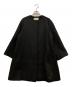 UNITED ARROWS（ユナイテッドアローズ）の古着「Aライン ノーカラー ミドル丈 コート」｜ブラック