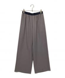 Gabardine K.T（ギャバシンケーティー）の古着「パウダーツイルストレッチ ワイドパンツ」｜グレー