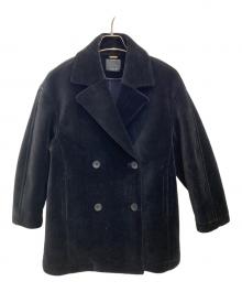 Conte（コンテ）の古着「ベルベット ボンディング Pコート」｜ブラック