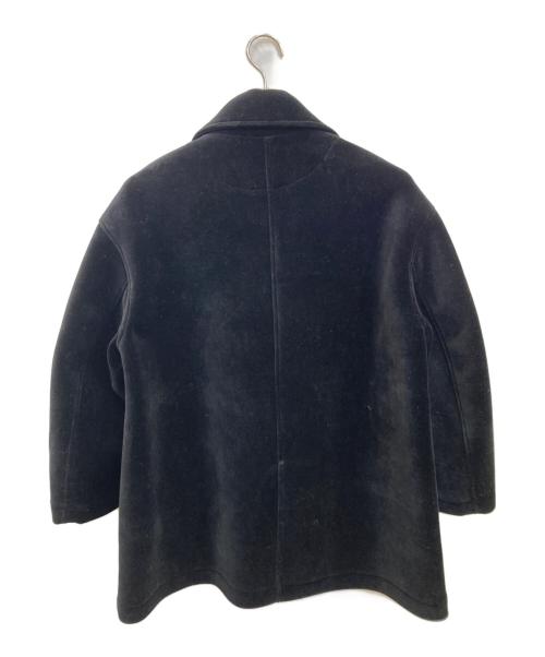 Conte（コンテ）conte (コンテ) ベルベット ボンディング Pコート ブラック サイズ:freeの古着・服飾アイテム