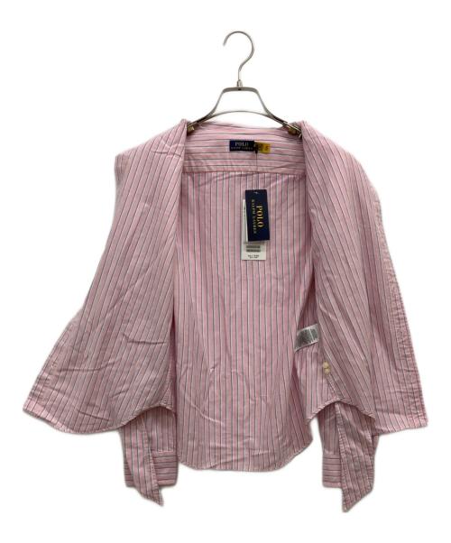 POLO RALPH LAUREN（ポロ・ラルフローレン）POLO RALPH LAUREN (ポロ・ラルフローレン) ボウタイ オックスフォード シャツ ピンク サイズ:SIZE4の古着・服飾アイテム