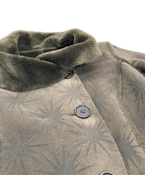 EMPORIO ARMANI（エンポリオ アルマーニ）EMPORIO ARMANI (エンポリオアルマーニ) フェイクムートンコートリバーシブルコート ダークブラウン サイズ:38の古着・服飾アイテム