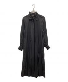 MARILYN MOON（マリリンムーン）の古着「アコーディオンドレス」｜ブラック