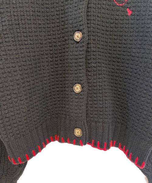 Vivienne Westwood RED LABEL（ヴィヴィアンウエストウッドレッドレーベル）Vivienne Westwood RED LABEL (ヴィヴィアンウエストウッドレッドレーベル) オーブ刺繍カーディガン ブラック サイズ:00の古着・服飾アイテム
