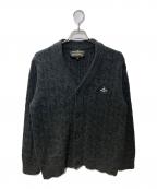 Vivienne Westwood ANGLOMANIAヴィヴィアンウエストウッドアングロマニア）の古着「ケーブルニットカーディガン」｜グレー