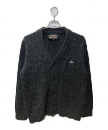 Vivienne Westwood ANGLOMANIA（ヴィヴィアンウエストウッドアングロマニア）の古着「ケーブルニットカーディガン」｜グレー