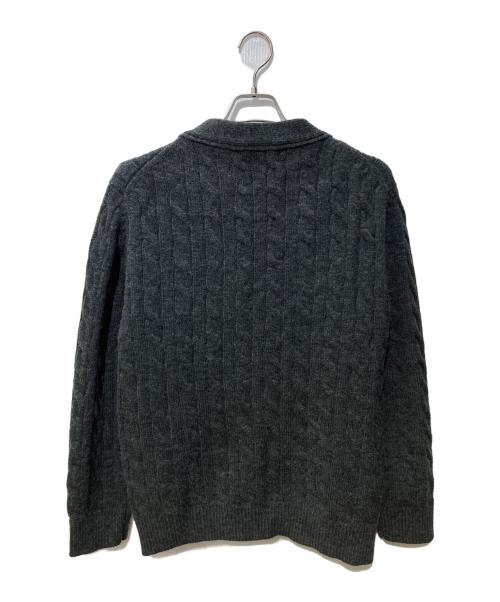 Vivienne Westwood ANGLOMANIA（ヴィヴィアンウエストウッドアングロマニア）VIVIENNE WESTWOOD ANGLOMANIA (ヴィヴィアンウエストウッドアングロマニア) ケーブルニットカーディガン グレー サイズ:Mの古着・服飾アイテム