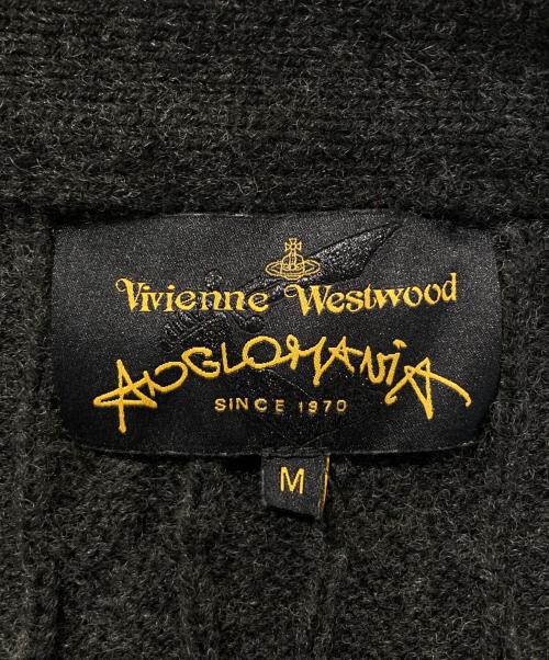 Vivienne Westwood ANGLOMANIA（ヴィヴィアンウエストウッドアングロマニア）VIVIENNE WESTWOOD ANGLOMANIA (ヴィヴィアンウエストウッドアングロマニア) ケーブルニットカーディガン グレー サイズ:Mの古着・服飾アイテム