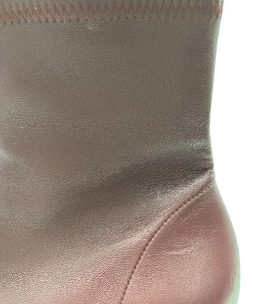 卑弥呼（ヒミコ）卑弥呼 (ヒミコ) ヒールシープレザーストレッチブーツ ボルドー サイズ:24㎝の古着・服飾アイテム