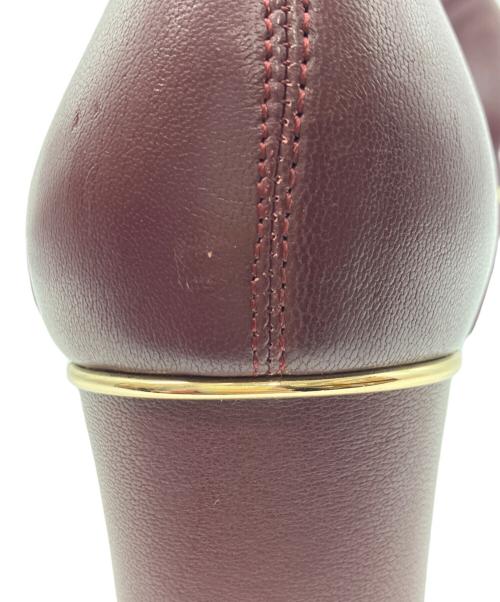 卑弥呼（ヒミコ）卑弥呼 (ヒミコ) ヒールシープレザーストレッチブーツ ボルドー サイズ:24㎝の古着・服飾アイテム