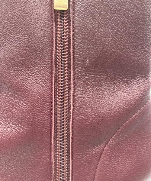 卑弥呼（ヒミコ）卑弥呼 (ヒミコ) ヒールシープレザーストレッチブーツ ボルドー サイズ:24㎝の古着・服飾アイテム