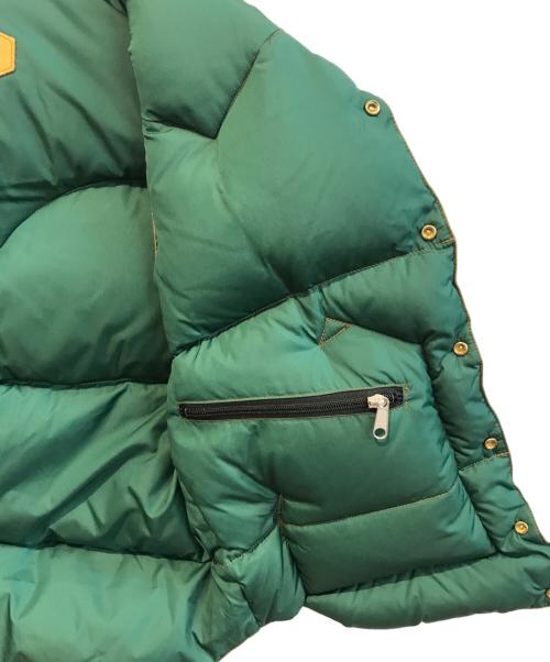 RockyMountainFeatherBed（ロッキーマウンテンフェザーベッド）RockyMountainFeatherBed (ロッキーマウンテンフェザーベッド) WAREHOUSE (ウエアハウス) ドビーツイル ダウンベスト　290-232-53 ブラウン サイズ:40の古着・服飾アイテム