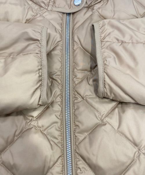 LAUREN RALPH LAUREN（ローレンラルフローレン）LAUREN RALPH LAUREN (ローレンラルフローレン) フェイクシアリングトリム キルテッド ダウン コート ブラウン サイズ:XS 未使用品の古着・服飾アイテム