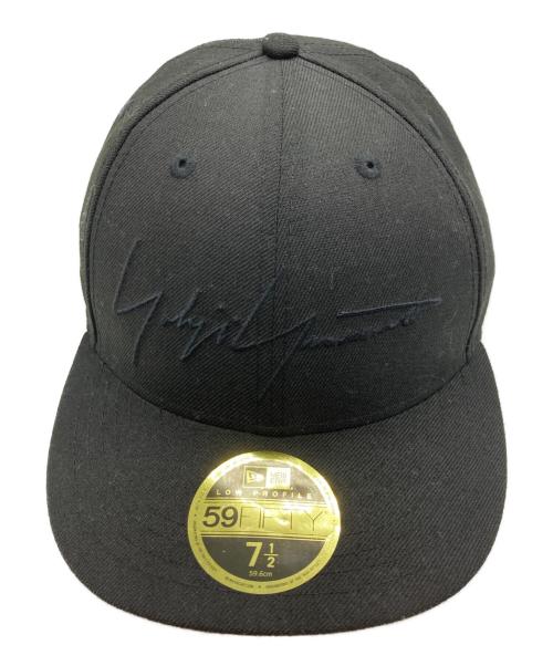 Yohji Yamamoto pour homme（ヨウジヤマモト プールオム）Yohji Yamamoto pour homme (ヨウジヤマモト プールオム) New Era (ニューエラ) キャップ ブラックの古着・服飾アイテム