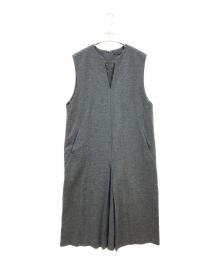 23区（ニジュウサンク）の古着「ウールミルドジャージー ボックスタック ジャンパースカート」｜グレー