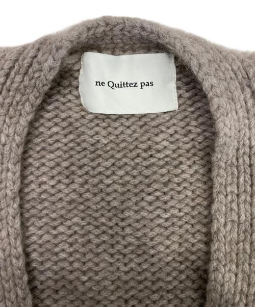 ne quittez pas（ヌキテパ）ne quittez pas (ヌキテパ) Rough Light Lily Cardigan ブラウン サイズ:-の古着・服飾アイテム