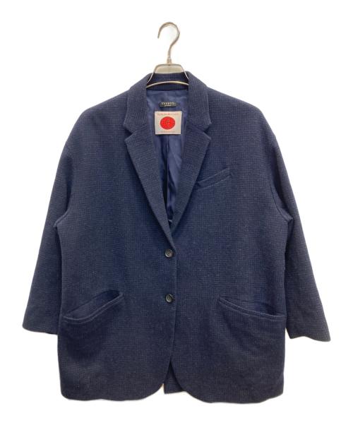 VERMEIL par iena（ヴェルメイユ パー イエナ）VERMEIL par iena (ヴェルメイユ パー イエナ) マーリングエヴァンスフランネルジャケット ネイビー サイズ:-の古着・服飾アイテム