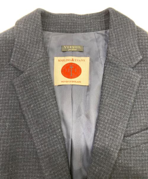 VERMEIL par iena（ヴェルメイユ パー イエナ）VERMEIL par iena (ヴェルメイユ パー イエナ) マーリングエヴァンスフランネルジャケット ネイビー サイズ:-の古着・服飾アイテム