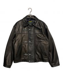 SUPREME×Schott（シュプリーム×ショット）の古着「Leather Clip Jacket」｜ブラック