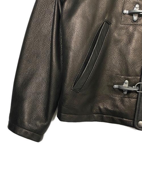 SUPREME（シュプリーム）SUPREME (シュプリーム) Schott (ショット) Leather Clip Jacket ブラック サイズ:Sの古着・服飾アイテム